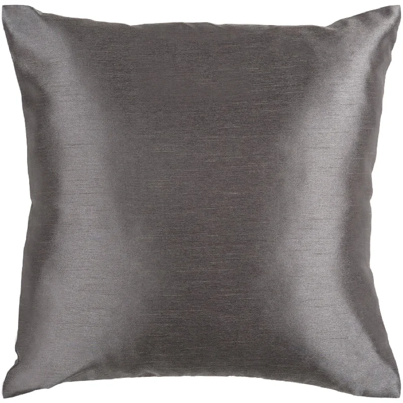 Square Pillows for Modern Home DecorSolid Luxe Charcoal Pillow
