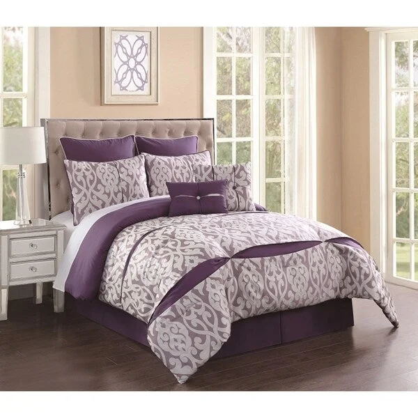 Wool - filled comforters with natural moisture - wicking and temperature - regulating featuresRianna 8-piece Comforter Set