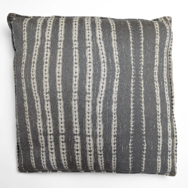 Velvet Pillows for a Touch of EleganceMaurishka Pinedo Grey Stripe Pillow II