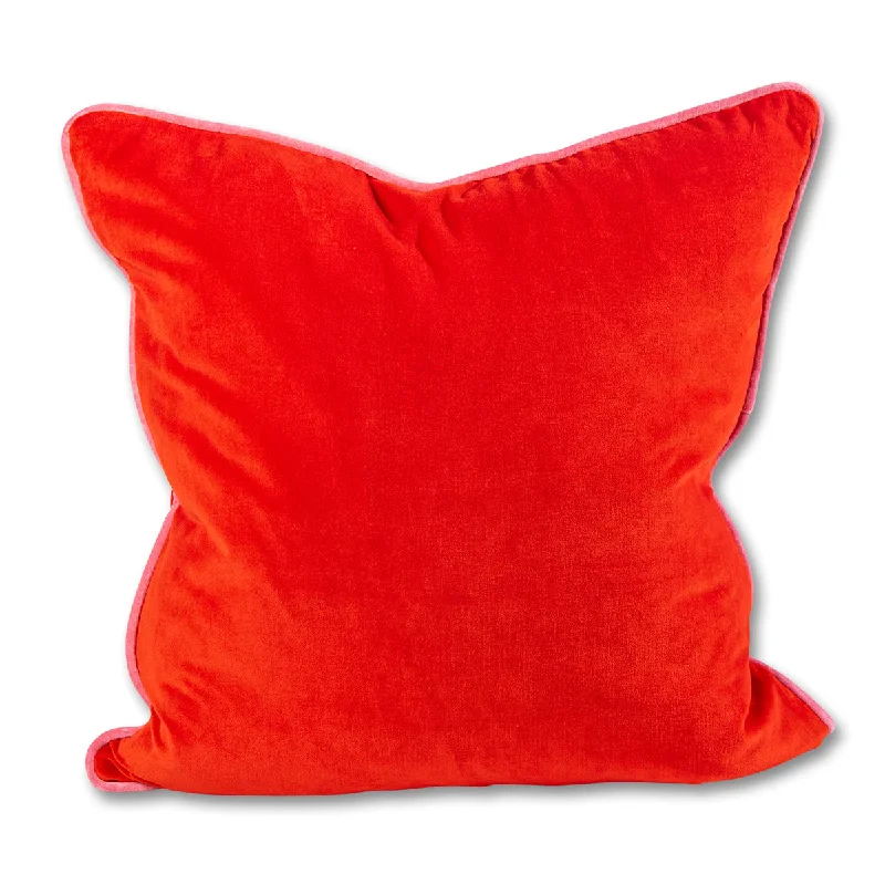 Orthopedic Pillows for Back Pain ReliefCharliss Velvet Pillow - Cherry + Light Pink
