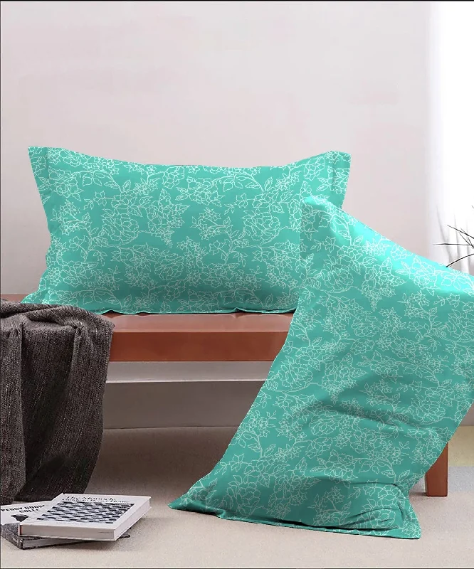 Cooling Pillows for Hot SleepersUrban Comfort Pillow Covers Set, 144 Tc,Juliet Blue