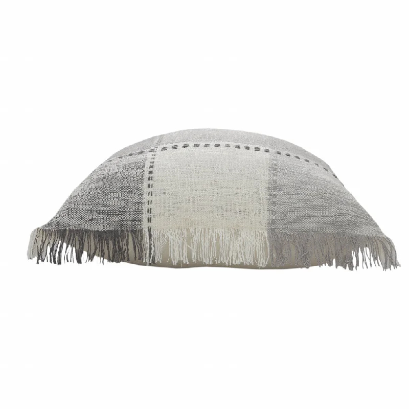 Decorative Pillows for Living Room Makeover20" X 20" Dark Gray Light Gray White And Pink 100% Cotton Plaid Zippered Pillow Decorative Pillows for Living Room Makeover20" X 20" Dark Gray Light Gray White And Pink 100% Cotton Plaid Zippered Pillow