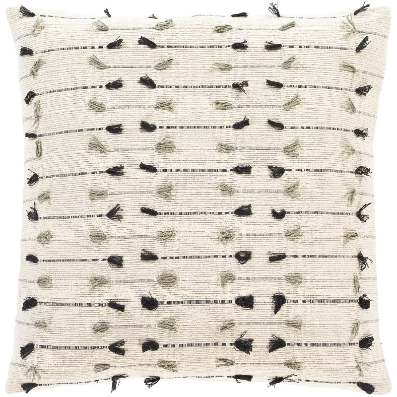 Plush Pillows for a Cozy BedJustine Woven Pillow in Beige