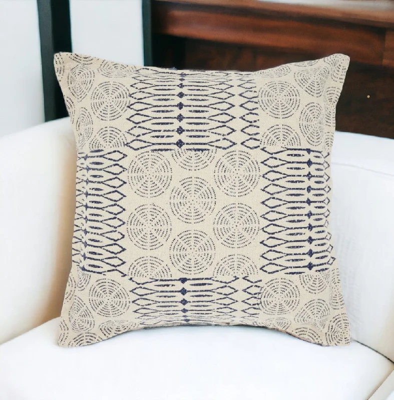 Orthopedic Pillows for Back Pain ReliefIndigo And Ivory Geometric Throw Pillow