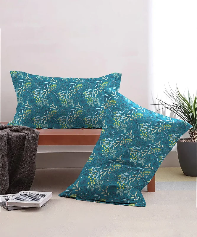 Memory Foam Pillows for Neck SupportUrban Comfort Pillow Covers Set, 144 Tc,Midnight Bloom