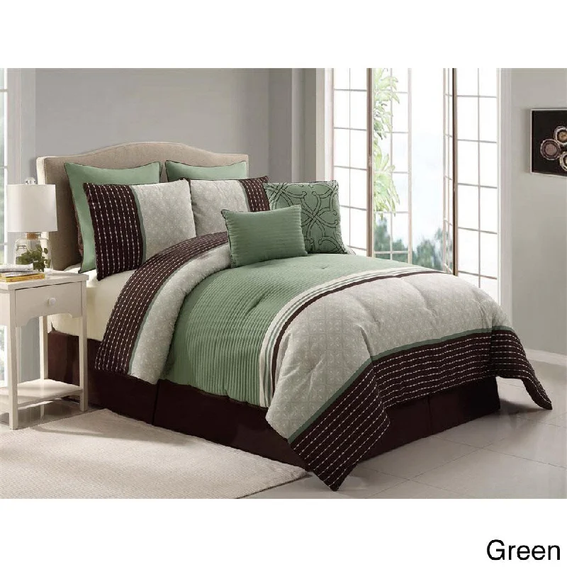 Queen - size comforters for standard queen - sized mattressesVCNY Seville 8-piece Comforter Set