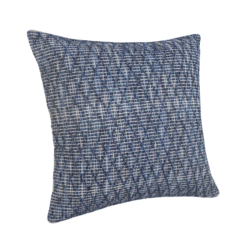 Kids Pillows with Fun Designs20" X 20" Blue 100% Cotton Geometric Zippered Pillow