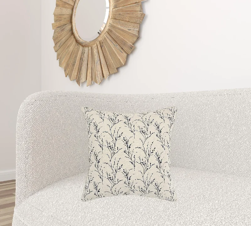 Plush Pillows for a Cozy BedBlue Tiny Floral Buds Throw Pillow