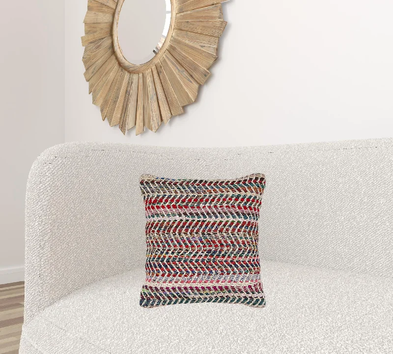 Travel Pillows for Long Journeys18" X 18" Blue and Red Chevron Cotton Blend Zippered Pillow Travel Pillows for Long Journeys18" X 18" Blue and Red Chevron Cotton Blend Zippered Pillow