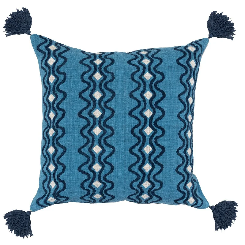 Feather Pillows for a Luxurious SleepArya Parisian Blue/Navy Pillow