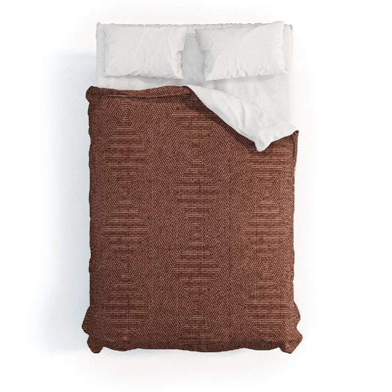 Duck down comforters with a softer feel and good warmth retentionLittle Arrow Design Co Block Print Tile Terracotta Made To Order Full Comforter Duck down comforters with a softer feel and good warmth retentionLittle Arrow Design Co Block Print Tile Terracotta Made To Order Full Comforter