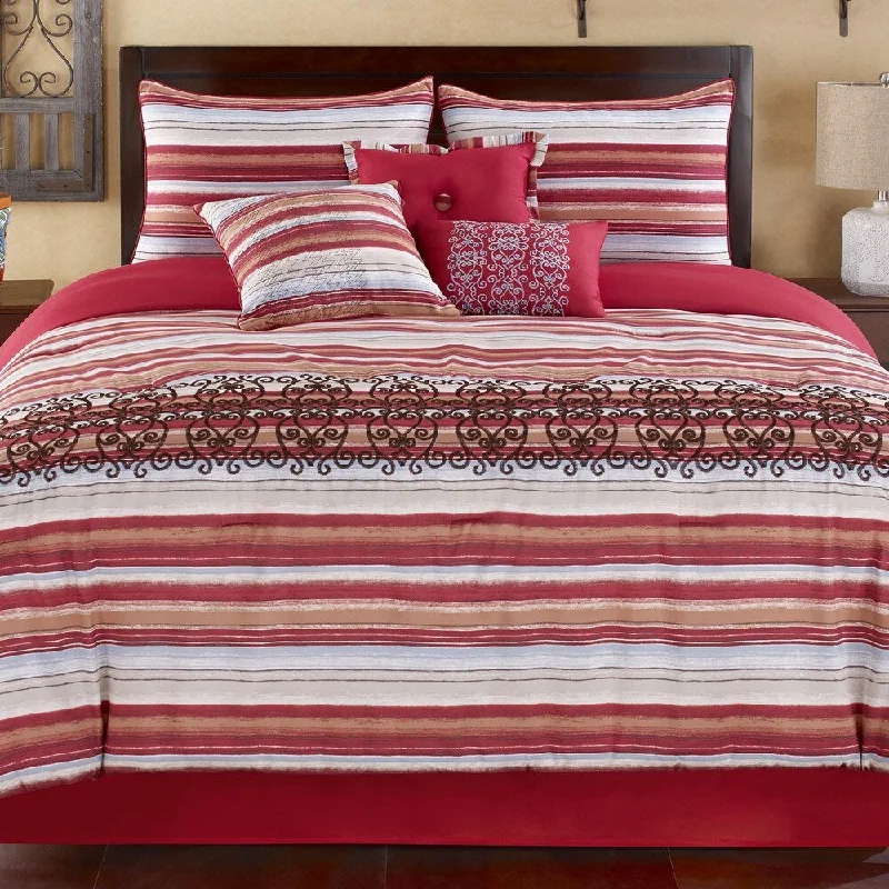 Latex - filled comforters with a bouncy texture and good supportCasa Mia Los Andes 7-piece Comforter Set