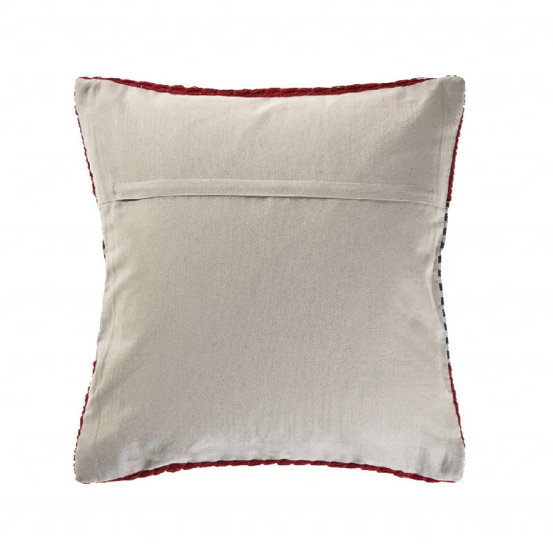 Orthopedic Pillows for Back Pain Relief20" X 20" Red And Blue 100% Cotton Striped Zippered Pillow Orthopedic Pillows for Back Pain Relief20" X 20" Red And Blue 100% Cotton Striped Zippered Pillow
