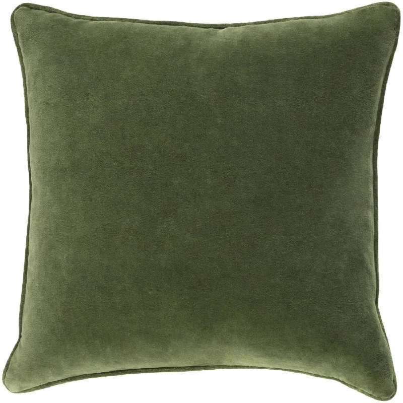 Plush Pillows for a Cozy BedSafflower Pillow in Grass Green