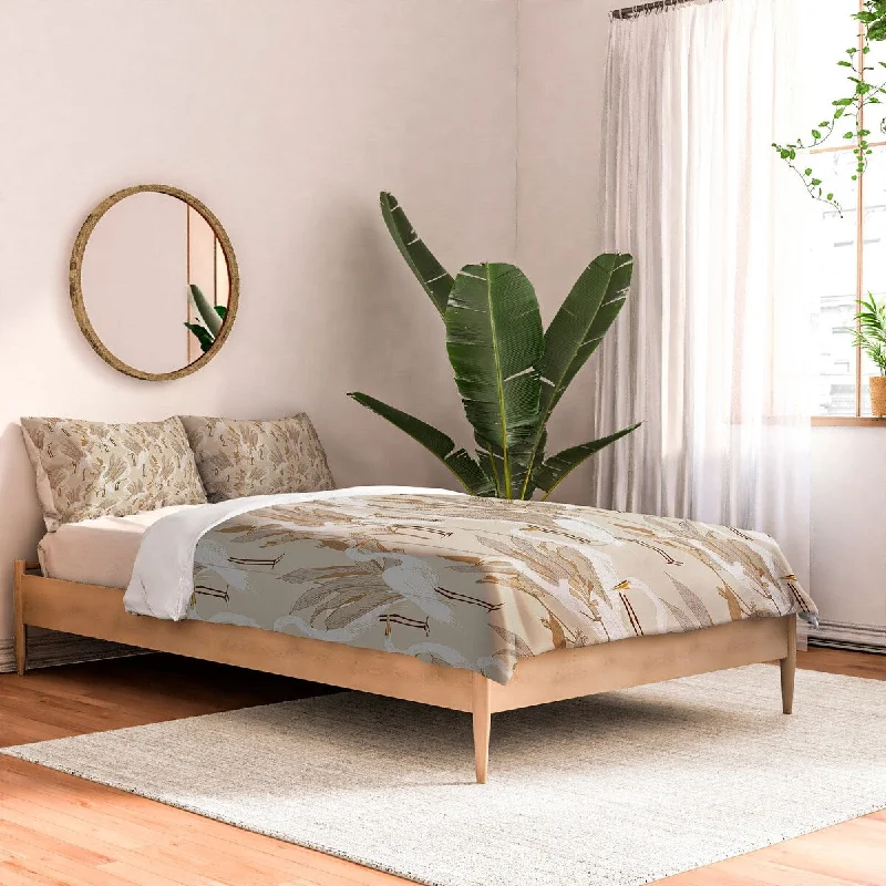 Duck down comforters with a softer feel and good warmth retentionIveta Abolina White Cranes Linen Made To Order Full Comforter Set Duck down comforters with a softer feel and good warmth retentionIveta Abolina White Cranes Linen Made To Order Full Comforter Set