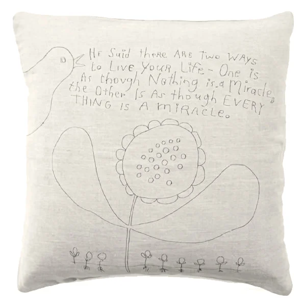 Cooling Pillows for Hot Sleepers***Pillow Collection - Two Ways to Live (Stone Washed Linen) - 24”x24