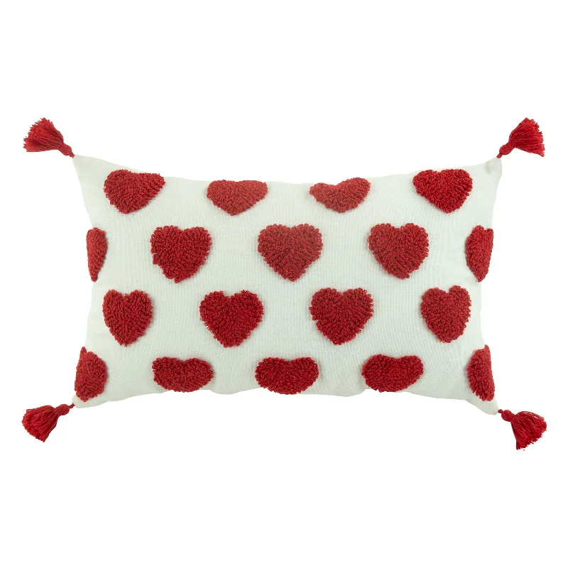 Cooling Pillows for Hot SleepersPlush Hearts 12x20 Throw Pillow