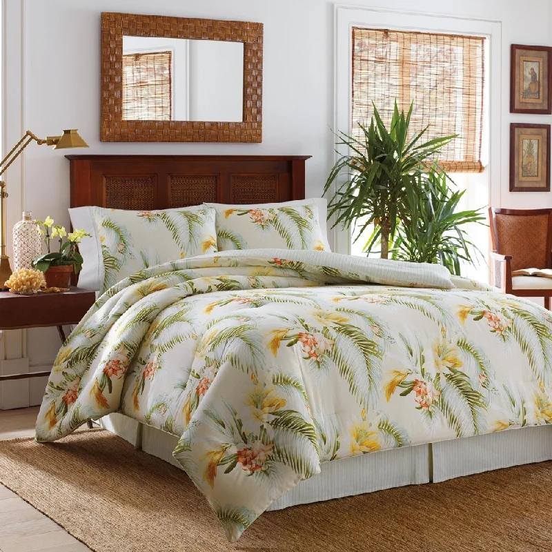 Cotton - filled comforters for a breathable and natural sleep experienceTommy Bahama Beachomber Gold Cotton 4-piece Comforter Set