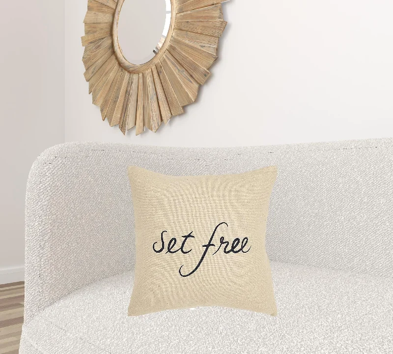 Cooling Pillows for Hot SleepersBlack Beige Canvas Set Free Still Throw Pillow