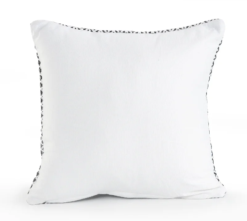 Soft and Fluffy Pillows for Bedroom Comfort18" X 18" Black And White 100% Cotton Geometric Zippered Pillow Soft and Fluffy Pillows for Bedroom Comfort18" X 18" Black And White 100% Cotton Geometric Zippered Pillow