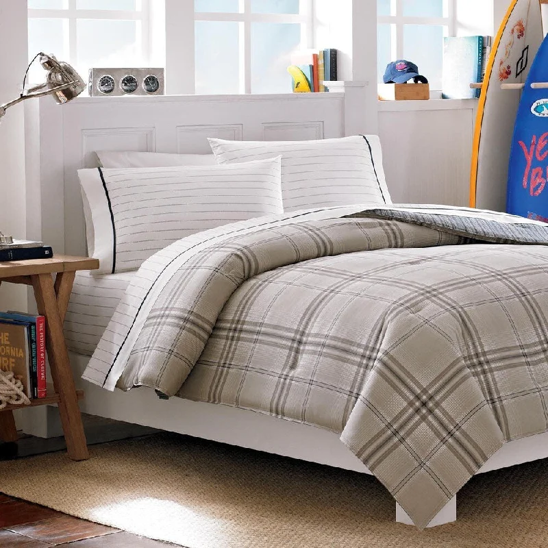 Wool - filled comforters with natural moisture - wicking and temperature - regulating featuresNautica Hempstead 3-Piece Cotton Comforter Set