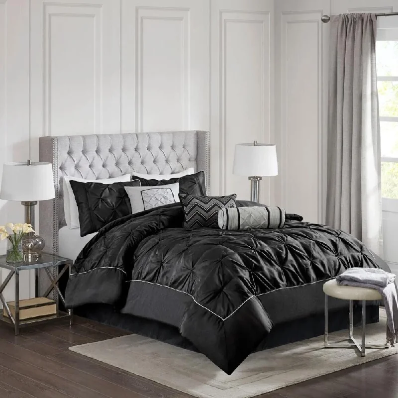 Alpaca wool blankets for a hypoallergenic and warm option7pc King Embroidery Tufted Comforter Set Black Alpaca wool blankets for a hypoallergenic and warm option7pc King Embroidery Tufted Comforter Set Black