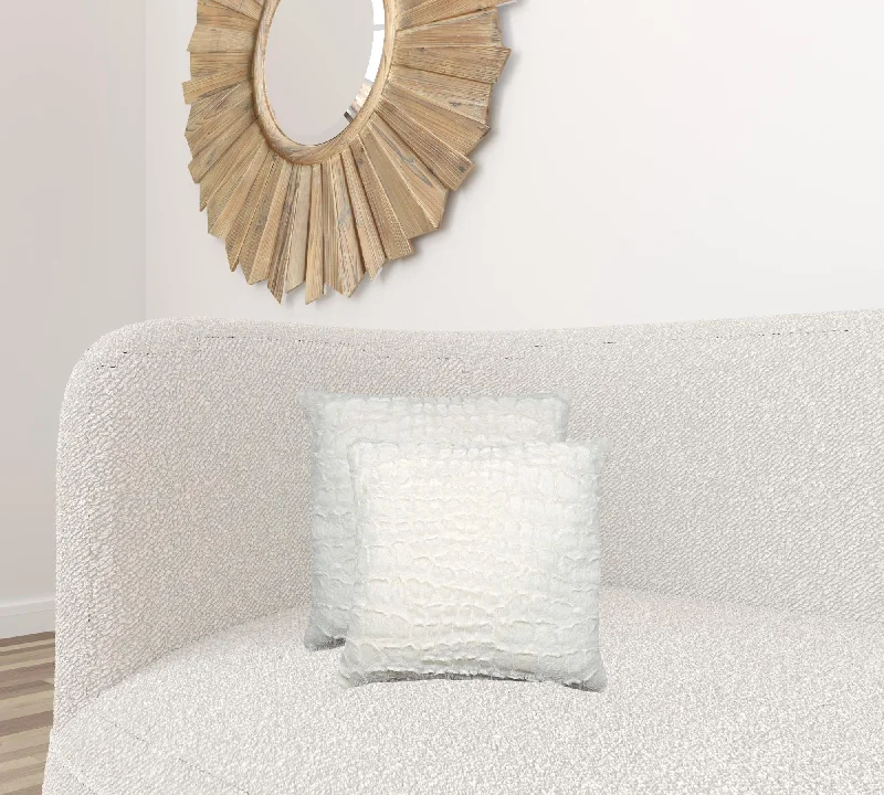 Decorative Pillows for Living Room Makeover18" X 18" X 5" Ivory Mink Faux Pillow 2 Pack Decorative Pillows for Living Room Makeover18" X 18" X 5" Ivory Mink Faux Pillow 2 Pack