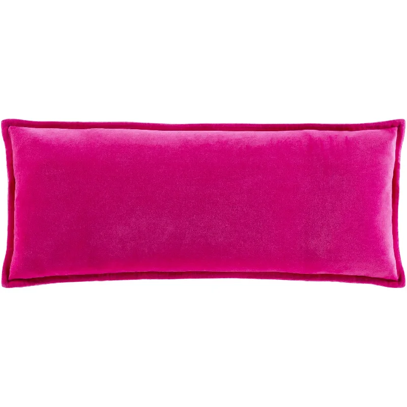 Adjustable Pillows for Customized ComfortCotton Velvet Lumbar Pillow Bright Pink