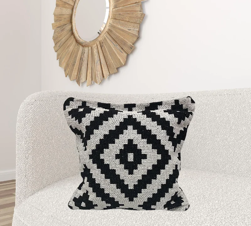 Memory Foam Pillows for Neck Support24" X 24" Black and White Geometric Cotton Zippered Pillow Memory Foam Pillows for Neck Support24" X 24" Black and White Geometric Cotton Zippered Pillow