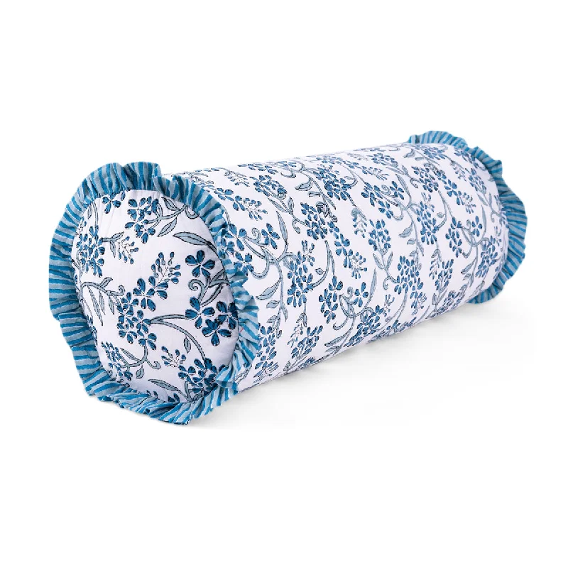 Cotton Pillows for Natural ComfortRuffle Bolster Pillow - Sanibel