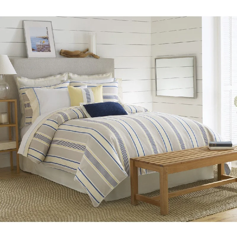 Microfiber - filled comforters that are lightweight and easy to care forNautica Prospect Harbor Cotton Comforter