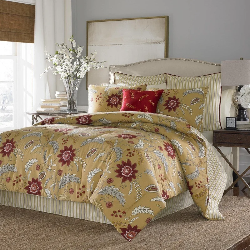 Down - filled comforters for supreme warmth and lightnessStone Cottage Allegra 100-percent Cotton Sateen 4-piece Comforter Set