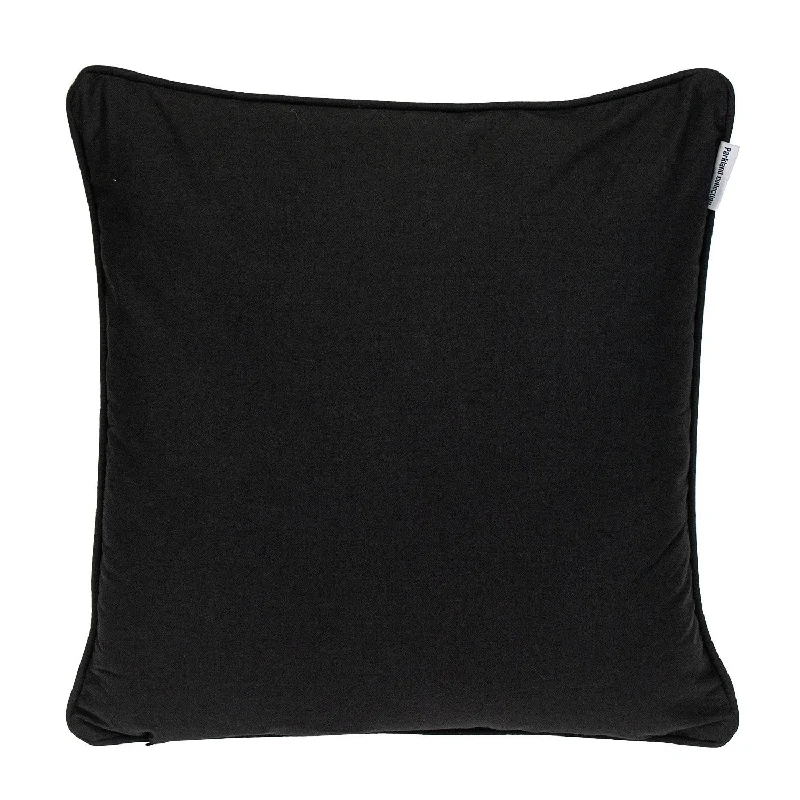 Orthopedic Pillows for Back Pain Relief18" X 18" Black 100% Cotton Geometric Zippered Pillow