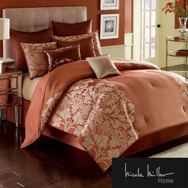 Goose down comforters known for their superior quality and insulationNIcole Miller Modern Opulance Oversized 4-piece Comforter Set