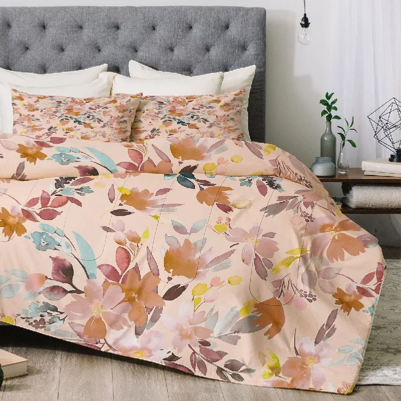Bamboo - fiber - filled comforters with antibacterial and breathable qualitiesNinola Design Summer Moroccan Floral Pink Made To Order Full Comforter Set Bamboo - fiber - filled comforters with antibacterial and breathable qualitiesNinola Design Summer Moroccan Floral Pink Made To Order Full Comforter Set