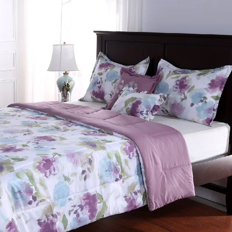 King - size comforters to fit large king - sized beds perfectlyFresh Florals Five Piece Comforter Set King - size comforters to fit large king - sized beds perfectlyFresh Florals Five Piece Comforter Set