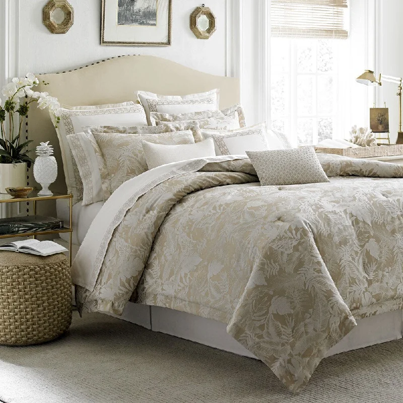 Bamboo - fiber - filled comforters with antibacterial and breathable qualitiesTommy Bahama Mangrove Comforter Set