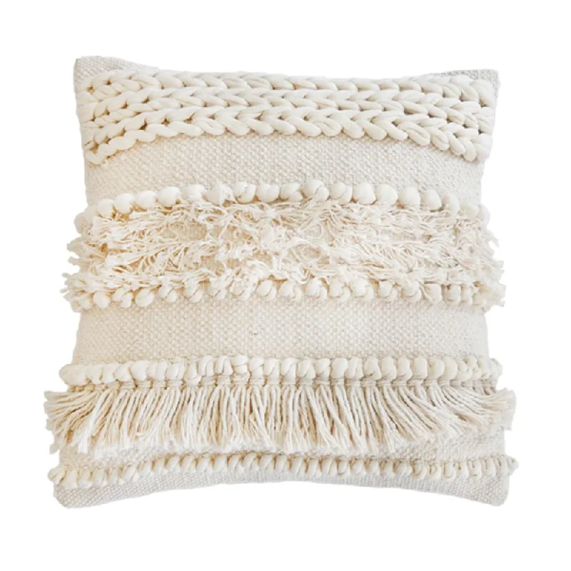 Cotton Pillows for Natural ComfortIman Hand Woven Pillow in Ivory