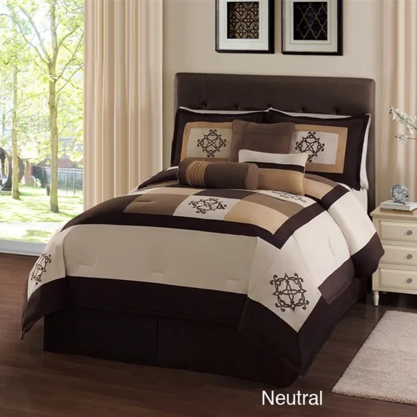Microfiber - filled comforters that are lightweight and easy to care forVCNY Breckenridge Micro-Plush 7-piece Comforter Set
