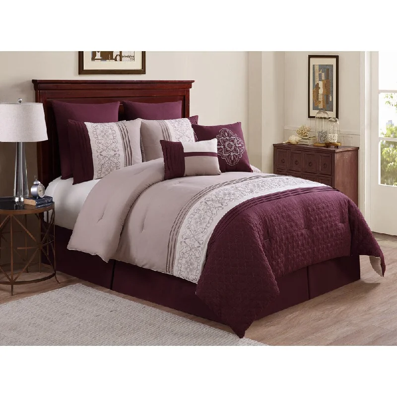 Duck down comforters with a softer feel and good warmth retentionVCNY Tursi 8-piece Comforter Set