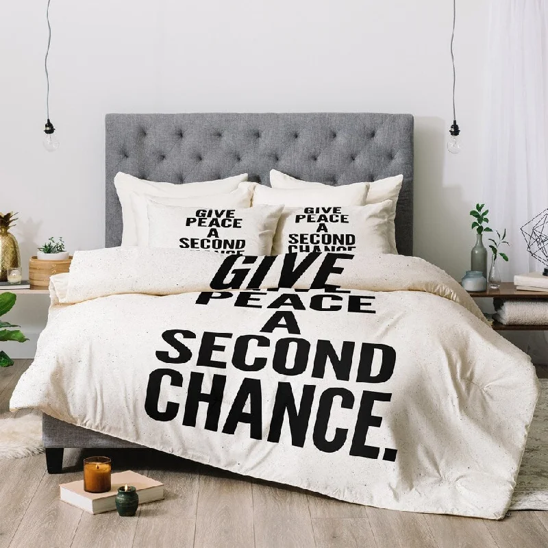 Full - size comforters suitable for full - sized beds in guest rooms or small bedroomsDeny Designs Peace 3-Piece Comforter Set Full - size comforters suitable for full - sized beds in guest rooms or small bedroomsDeny Designs Peace 3-Piece Comforter Set