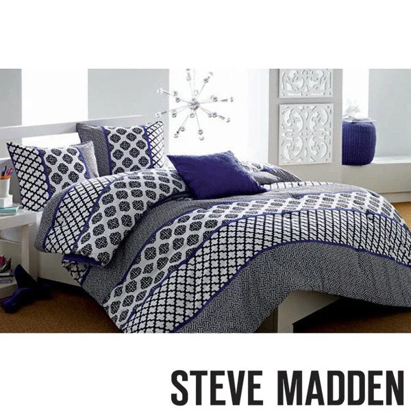Bamboo - fiber - filled comforters with antibacterial and breathable qualitiesSteve Madden Jade 3-piece Comforter Set