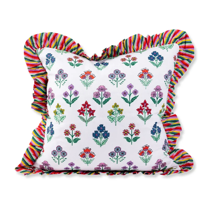 Cotton Pillows for Natural ComfortRuffle Throw Pillow - Santini