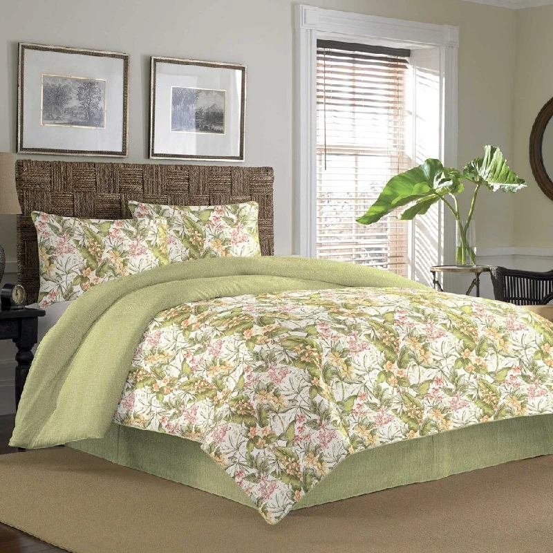 Goose down comforters known for their superior quality and insulationTommy Bahama Purcell Point 4-piece Reversible Comforter Set