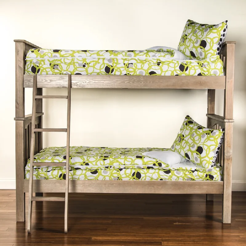 Cotton - filled comforters for a breathable and natural sleep experienceFull Circle Green Bunkie Zippered Bedding Set