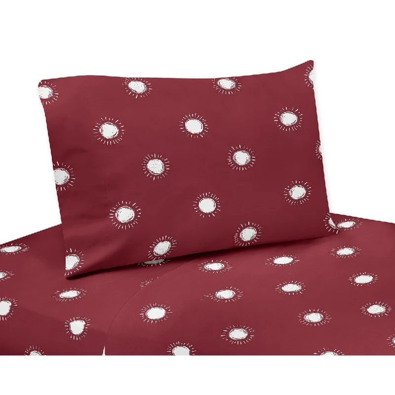 Sweet Jojo Designs Red Boho Sun Boy Girl Gender Neutral 3p Twin Sheet Set Bohemian Celestial Sky Desert Sunshine Outdoors Nature Sweet Jojo Designs Red Boho Sun Boy Girl Gender Neutral 3p Twin Sheet Set Bohemian Celestial Sky Desert Sunshine Outdoors Nature
