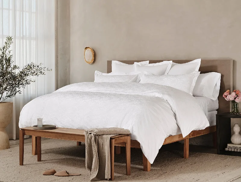 Heirloom Organic Sateen Jacquard Duvet Set