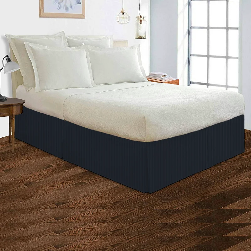 Bed skirts with a lace trim for a romantic touchNavy Blue Striped Bed Skirt (Comfy - 300TC) Bed skirts with a lace trim for a romantic touchNavy Blue Striped Bed Skirt (Comfy - 300TC)