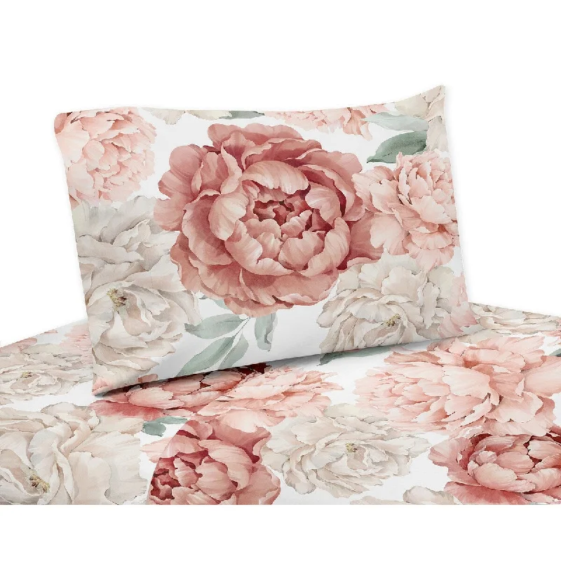 Boho Shabby Chic Floral Girl Twin Sheet Set Ivory Bohemian Vintage Garden Watercolor Flower Nature Elegant Pastel Dusty Rose 3pc Boho Shabby Chic Floral Girl Twin Sheet Set Ivory Bohemian Vintage Garden Watercolor Flower Nature Elegant Pastel Dusty Rose 3pc