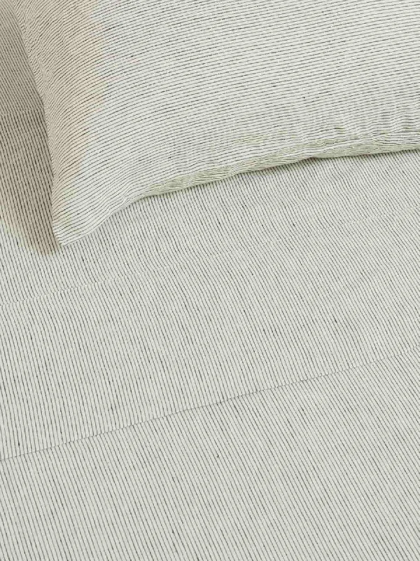 100% Linen Duvet Cover in Pencil Stripes